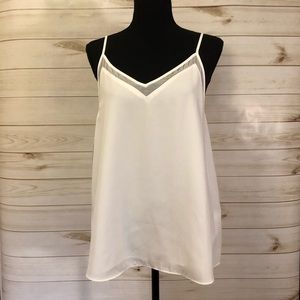 White Sheer Tank Blouse